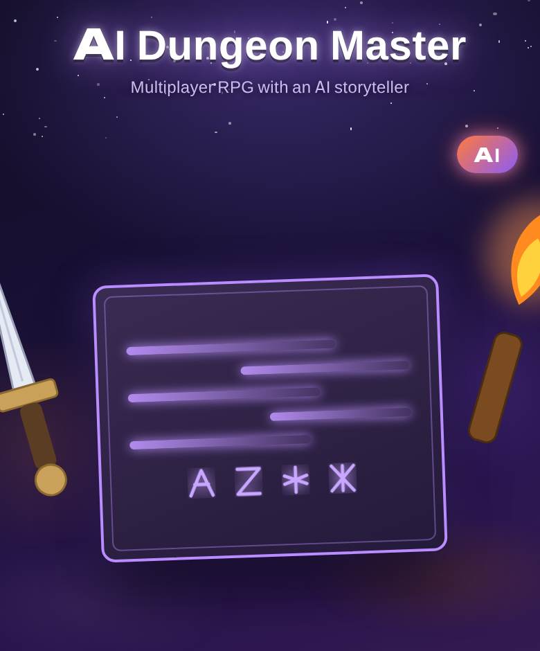 AI Dungeon Master — game screenshot on playparty.live