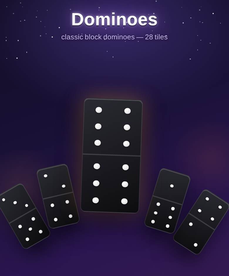Dominoes — game screenshot on playparty.live