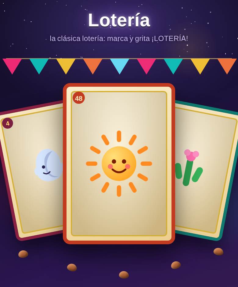 Lotería — captura del juego en playparty.live